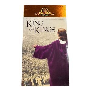King of Kings VHS‎ Movie M700326 Metro Goldwyn Mayer Not Rated Part 1 and 2